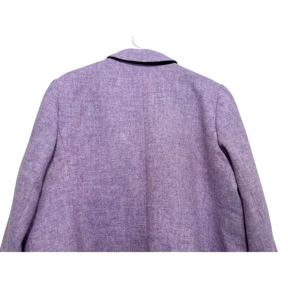 J.Crew Parke Chantal Herringbone Wool Blazer Womens 20 2X Purple Tweed Preppy - Picture 12 of 16